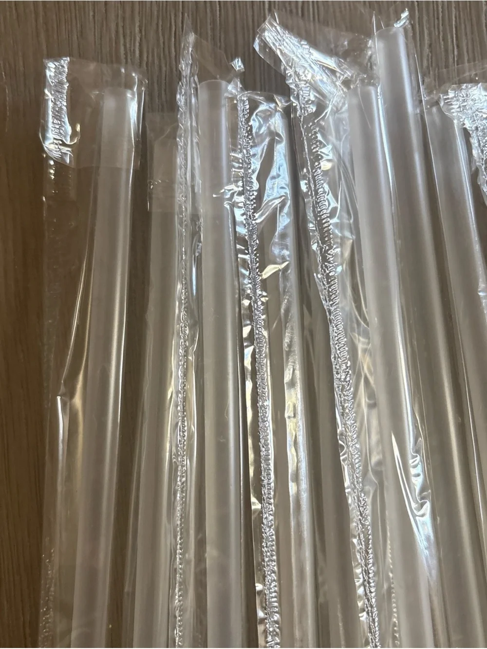 Reusable Clear hard Plastic Drinking Straws - 10Pack bpa free